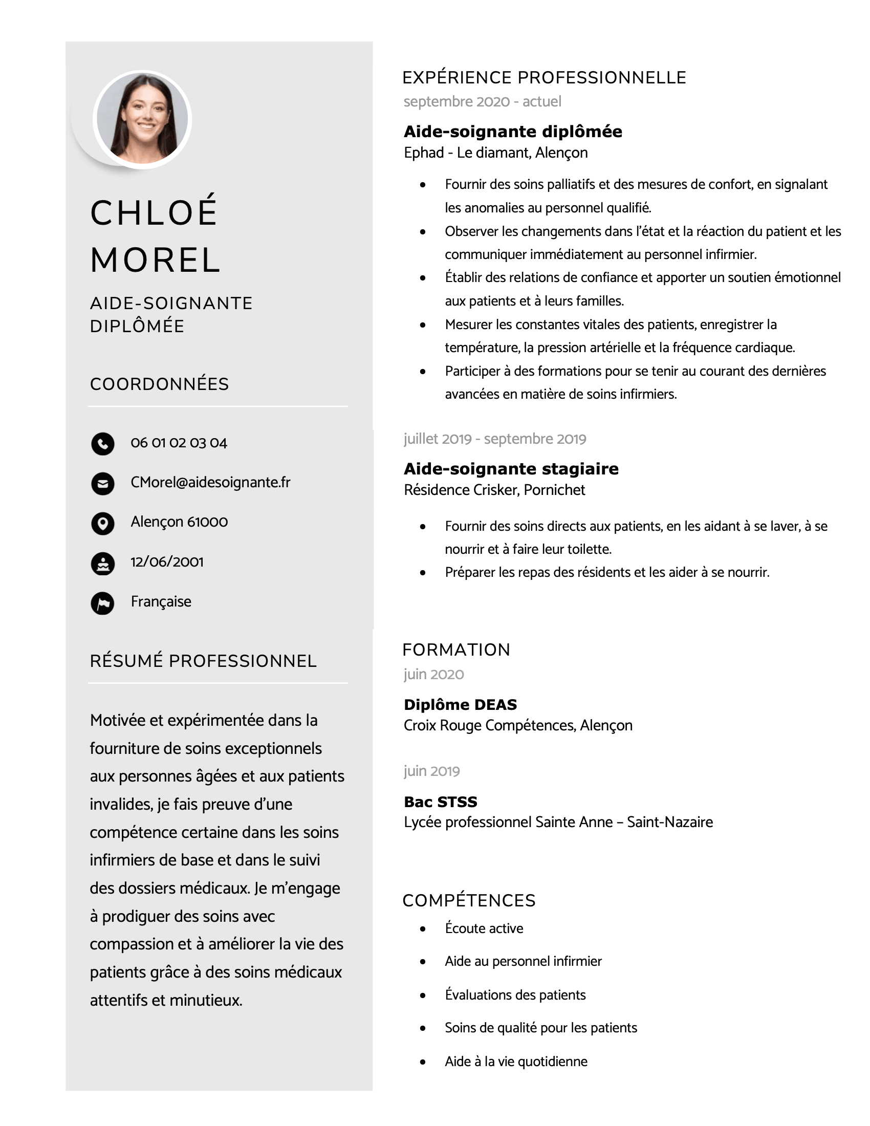 2020 CV template
